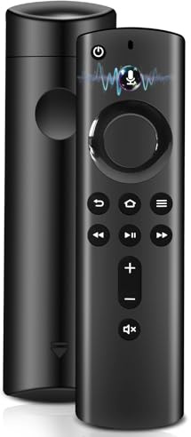 Ersatz-Sprachfernbedienung Kompatibel mit Smart TV (2 und 3 Gen, 4K, 4K Max, Lite, HD), TV Cube(2nd und 3rd Gen), mit Bluetooth und 4 Abkürzungsschlüssel (BF061)