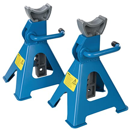 Silverline 763620 Unterstellböcke, 1 Paar 3 t, blau