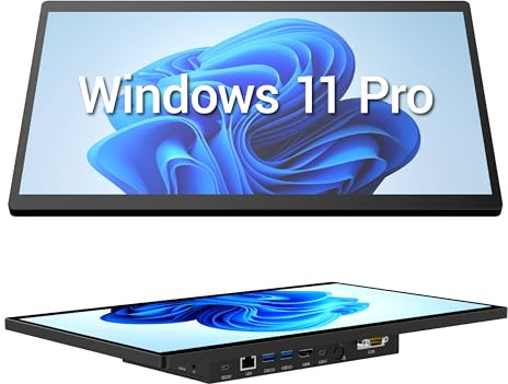 Industrie Panel PC-HEIGAOLAPC Embedded Industrie Touchpanel PC 15.6 Zoll, Industrielle Tablet Computer All in One Win11 Pro N5095 8GB RAM 128GB ROM, 1920*1080 IPS, 4xUSB3,0, 2xRS232, Type-C, HDMI, LAN