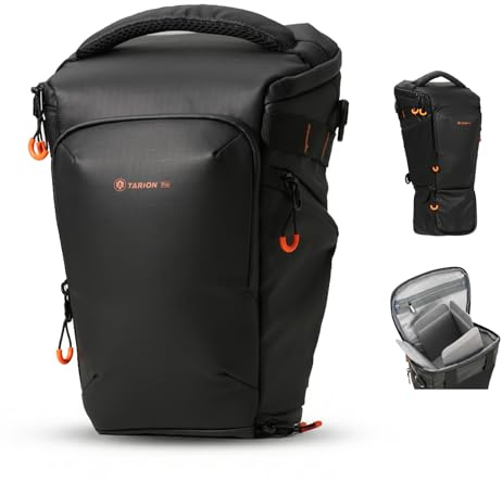 TARION Kameratasche Spiegelreflex Kamera Tasche: Camera Bag Fototasche Klein mit Erweiterbar Kapazität Wasserdicht DSLR Schutertasche SLR Systemkamera Umhängetasche Triad Pack