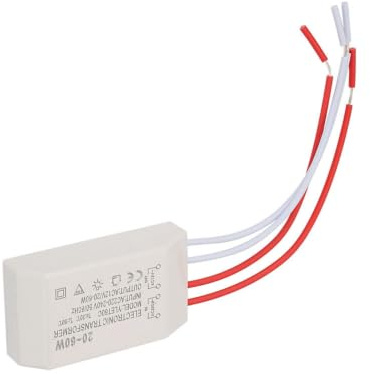 Elektronischer Trafo 230V Auf 12V Halogen 20-60Watt Halogentransformator AC Transformator Treiber für Halogen Beleuchtungen im Innenbereich