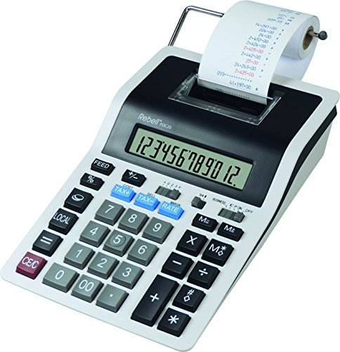 Rebell RE-PDC20-WB - Druckrechner, weiß