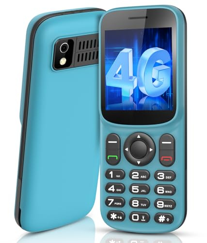 T185 4G Handy Ohne Vertrag mit Dual-SIM-Slot | 1.8" Farbdisplay | Bluetooth |1000mAh Akku |FM-Radio | LED-Taschenlampe | Kompakt und leicht | LTE Prepaid Tastenhandy | All Carrier Kleines Mobiltelefon