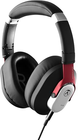 Austrian Audio Hi-X15 Kopfhörer, professionelle Headphones für Tonstudio, Proberaum oder täglichen Einsatz (ohrumschliessend, Memory-Foam-Ohrpolster, 3,5 mm Klinken-Anschluss), Schwarz / Rot