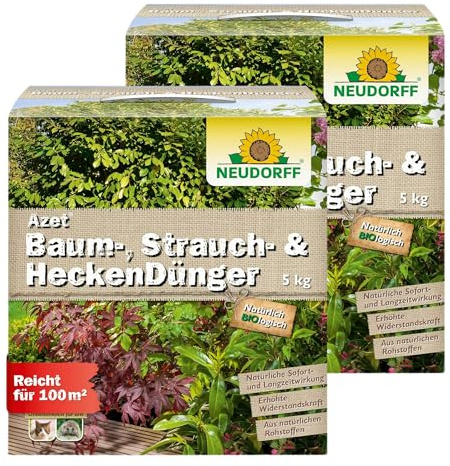 Neudorff Azet Baum-, Strauch- und HeckenDünger 10 kg Vorteilspackung (2× 5 kg)