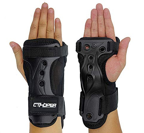 CTHOPER Handgelenkschoner Verstellbar – Handschuhe mit Handgelenkstütze für Snowboard, Skateboard, Inlineskaten & Skifahren