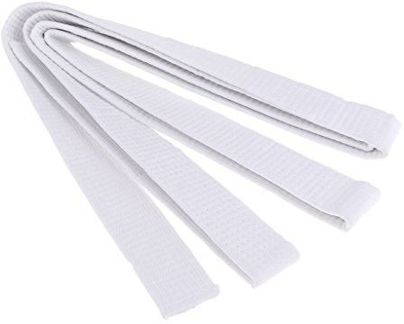Perfeclan Kampfsportgürtel Karate Judo Gürtel, 280 x 3,85 cm, Weiß
