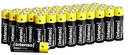 Intenso Energy Ultra AA Mignon LR6 Alkaline Batterien, Silber, (40Stück )
