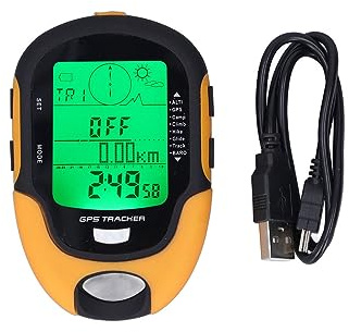 GPS-Multifunktionsmessgerät mit Hochpräzisem Sensor, Höhenmesser, Manometer, Thermometer, Hygrometer, Wasserdicht, Kompass, Ideal für Camping und Outdoor-Aktivitäten, IPX4