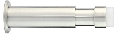 Verstellbarer Wandstopper | 88-120 mm | Gummi Weißer | Edelstahl AISI 304 | Finish Matt | Enthält Werkzeug, Schraube + Befestigungsdübel | Mod. I-182BTPRAM | EVI Herrajes