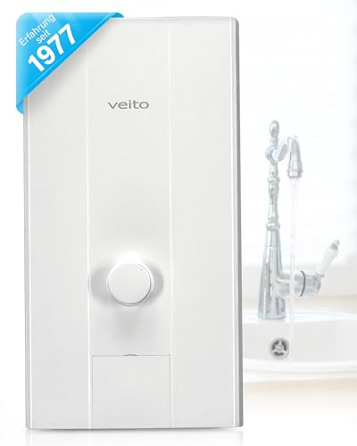 Veito Blue E - Voll Elektronischer Durchlauferhitzer 21KW - 3 Phasen 400 V - Sofortiges Warmwasser, Energieeffizient