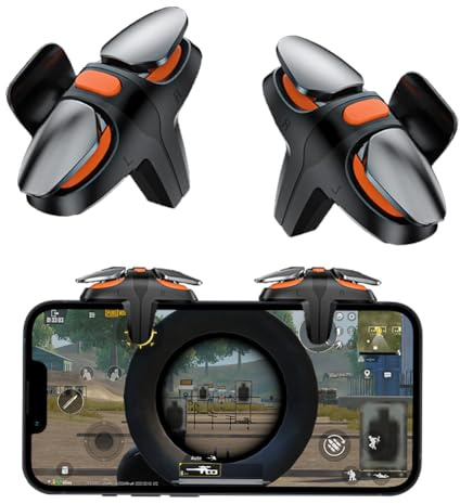 Ozkak Mobile Controller Handy Trigger Joystick Gaming Gadgets L1R1 Auslöser Kompatibel mit PUBG COD iPhone Smartphone Android iOS
