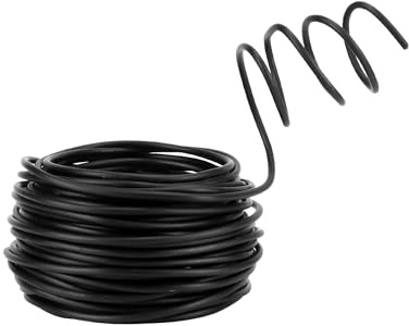 QWORK® 4 mm Bonsai Draht, 20 m Rolle - Eloxiertes Aluminium Draht zum Formen von Bonsai-Bäumen