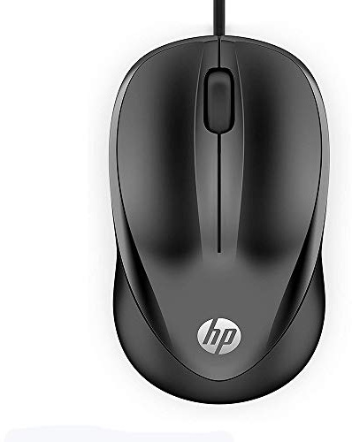 HP Maus 1000 (kabelgebunden, 1.200 DPI, USB-Anschluss, Rechtshänder, Linkshänder) schwarz