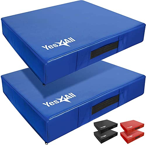 Yes4All UZAJ Silencer Gewichtheben Drop Pads, Blau - 15 cm