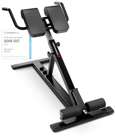 Sportstech 6in1 Bauch- und Rückentrainer für zuhause, Multifunktion Hantelbank verstellbar, training bench press bank, Deutsche Qualitätsmarke, Bauch Beine Po Sit Up bank für Home (BRT150)