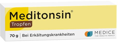 Meditonsin Tropfen 70 g - bei ersten Anzeichen einer Erkältung - Erkältungs Medikament bei Husten & Schnupfen - natürliches Arzneimittel - für die ganze Familie geeignet
