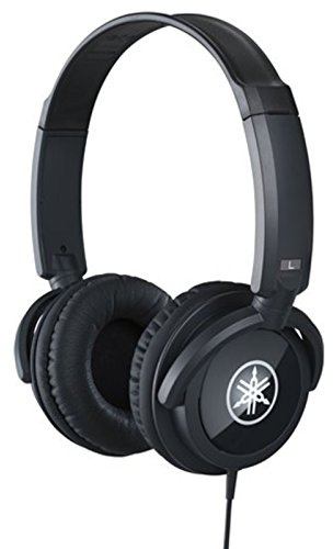 Yamaha HPH-100B Kopfhörer, schwarz – Geschlossener On-Ear-Kopfhörer für einzigartigen Sound & dynamischen Klang – Ideal als Zubehör für Yamaha Keyboards und Digital Pianos