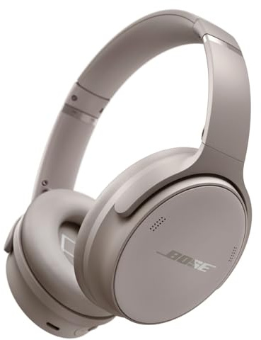 Bose QuietComfort Kabellose Kopfhörer mit Mikrofon und Noise-Cancelling, Bluetooth Over-Ear-Kopfhörer mit Noise-Cancelling, bis 24 Stunden Akkulaufzeit, Sandstein - Limited Edition