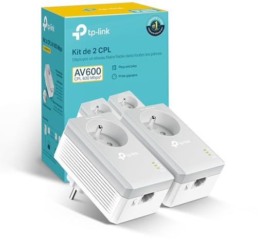TL-PA4015P KIT(FR) | Kompatibel mit allen Boxen, Plug & Play, Fast Ethernet-Port, erweitern Sie Ihre Verbindung über das Stromnetz