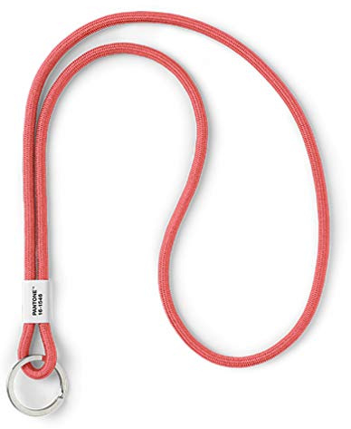 Pantone Design-Schlüsselband Key Chain Long | robust und farbenfroh | lang | Color of the Year 2019 - living coral 16-1546 | koralle, 48 cm