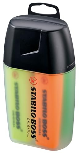STABILO - Textmarker - BOSS ORIGINAL - 4er Big Box - gelb, orange, grün, blau