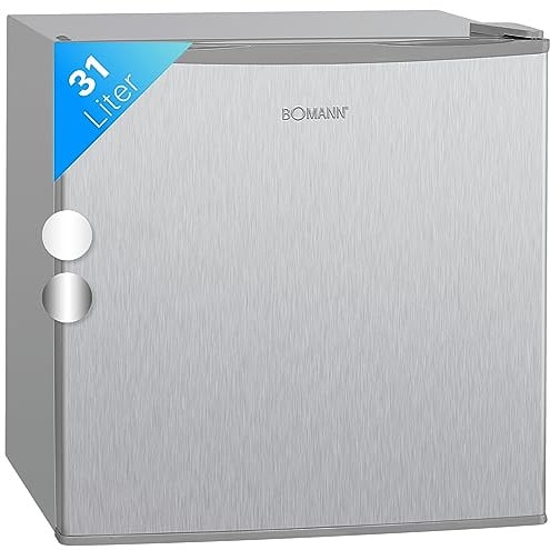 Bomann® Gefrierbox 31L Nutzinhalt | Gefrierschrank klein mit Gitterablage | wechselbarer Türanschlag & stufenlose Temperaturregelung | Mini Gefrierschrank mit 4 Sterne-Kennzeichnung | GB 341.1 inox