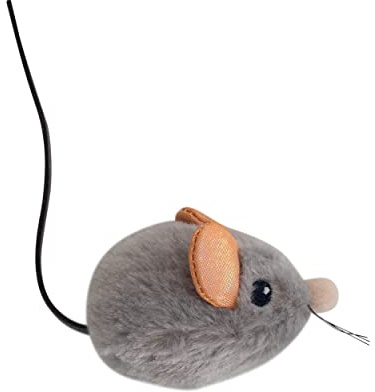 Catstages Squeak Squeak Mouse - Plüschspielzeug für Katzen - mit Katzenminze - Maus
