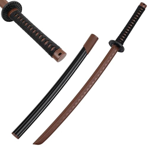Seenelling Katana-Schwert aus Polypropylen mit ABS-Scheide, japanisches Training, Samurai-Schwert, Katana-Training, Kampftraining, stumpfes Langschwert für Männer und Frauen, Cosplay, volle Länge