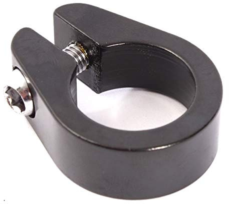 KHE BMX Sattelklemme CLASSIC DESIGN 25,4mm 7005 Aluminium schwarz eloxiert nur 26g
