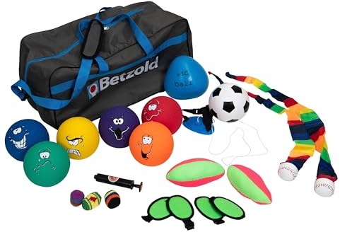 Betzold - Das große Funball-Set - Verschiedene Bälle, Footbag, Klettspiel, Schweifball, Sport