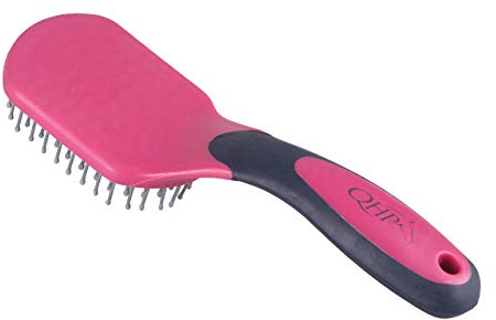 QHP Schweif- und Mähnenbürste (Fuchsia/Navy)