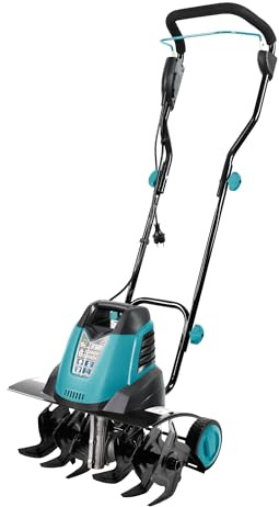 Könner & Söhnen KS 1500 T E Elektro-Bodenhacke, 23 cm Stahl Fräsen, 40 cm Arbeitsbreite, 23 cm Arbeitstiefe, 1500 W, 230 V, Gartenfräse für Hofgrundstücken, Blumen- und Gartenbeeten