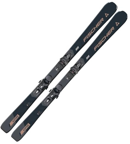 Damenski Ski Alpinski Carvingski On-Piste-Rocker - Fischer Aspire SLR - inkl. Bindung RS9 SLR Z3-9 - Modell 2024 - All Mountain Ski - geeignet für Einsteiger bis Fortgeschrittene (140)