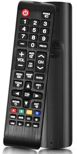 Universal-Fernbedienung kompatibel mit Samsung TV, Ersatz für alle Modelle, einfache Installation, ohne Programmierung, langlebig, ergonomisch gestaltet