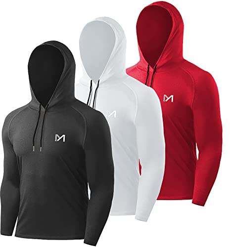 MEETYOO Sportshirt Herren, Funktionsshirt Langarm Laufshirt Männer Fitnessshirt Atmungsaktiv T Shirts für Running Gym Jogging