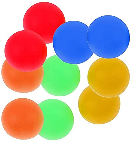 HiyyFloy 10 Stück Ersatz-strandbälle, Paddel-ersatzbälle, Zusätzliche Bälle Für Outdoor-aktivitäten, Gut Sichtbare Farben