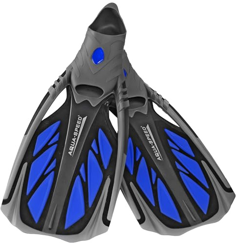 Aqua Speed Schnorchelflossen lang Erwachsene I Taucherflossen für Damen & Herren I Flossen Schnorcheln I Tauchflossen I Schwimmflossen | Swimming Flippers I Swim Fins I Schwimmbad I INOX