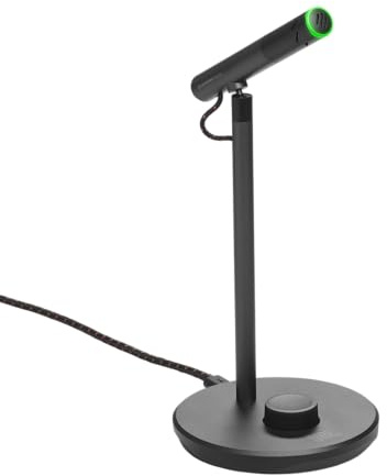 JBL Quantum Stream Talk – USB-Mikrofon mit einfachem Kondensator und super-kardioidem Aufnahmemuster für Streaming, Aufnahmen und Gaming – Schwarz