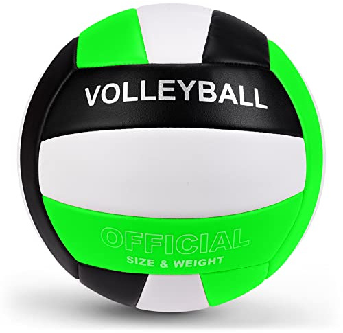 Dakapal Offizieller Volleyball in Größe 5 für den Innen- und Außenbereich, weicher Sandvolleyball für Anfänger, Teenager und Erwachsene (ohne Pumpe).