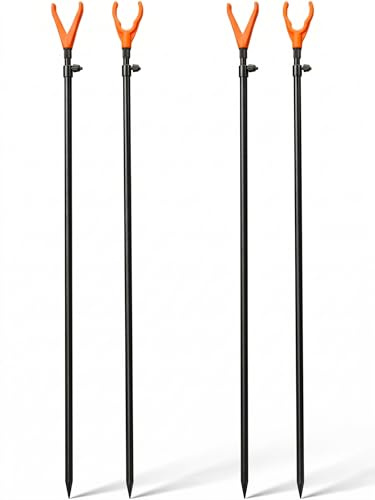 Paradox Fishing Rutenhalter 4/8 Stück I 70-110cm I Angel-Rutenhalter Angelhalter Rutenständer Rutenhalter Angeln Angelständer