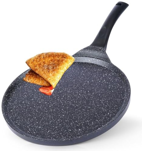 ORION Crepespfanne Pfannkuchenpfanne für Gas Induktion Ø 27 cm Antihaftbeschichtete GRANDE