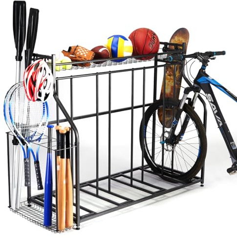 Sinoer 4-Fahrradständer, Garage Fahrradständer Boden, Fahrradabstellraum, Fahrradständer Wohnungsnutzung für Mountain, Hybrid, Kinderfahrräder, Indoor Outdoor Bike