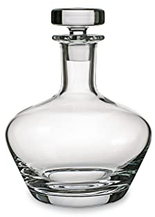 Villeroy und Boch - Scotch Whisky Whiskykaraffe No. 3, Kristallglas Dekanter mit Glasstopfen zum Servieren und Aufbewahren von Branntweinen, 1000 ml