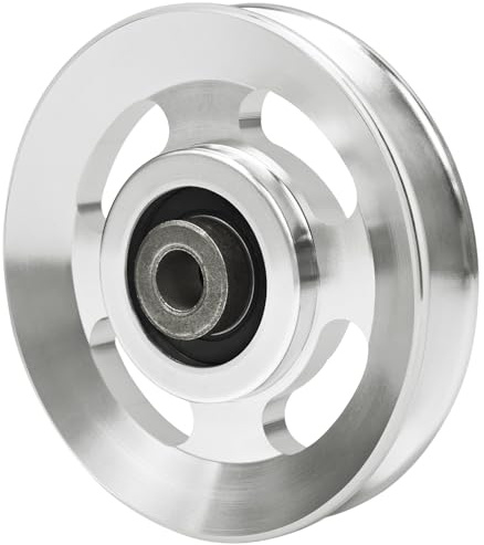 Topfinder Umlenkrolle 90mm, Seilrolle Fitness Stahlseil Riemenscheibe mit Kugellager Ersatzteile Fitnessgeräte Aluminiumlegierung Rollen, 1Pc