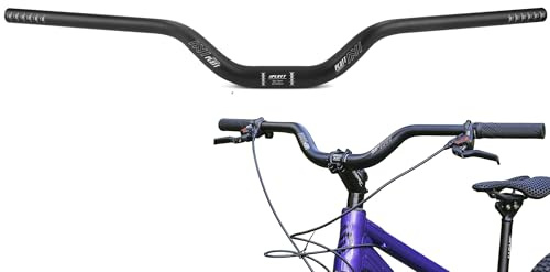 PLATT Fahrrad Lenker 25.4/31.8 * 620/780,mountainbike Fahrrad Riser Lenker aus leichter Aluminiumlegierung,ideal für MTB (31.8mm-780mm, 70mm Rise)