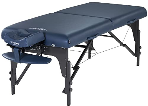 Master Massage 79cm Montclair Mobile Massageliege Klappbar Massagebett Massagebank Kosmetikliege Behandlungsliege Königsblau