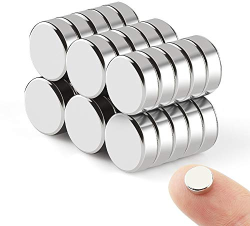 Wukong Starke Kühlschrankmagnete, 8 mm x 3 mm, 30 Stück, vielseitig verwendbar, trocken abwischbar, Büromagnete, langlebiger Magnet für Kühlschrank/Tür/Whiteboard/Karte/Bildschirm (30 Stück)