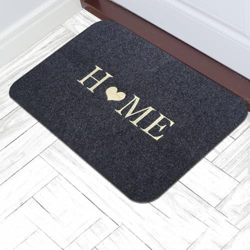 LuLuxinxin 2 STK Fußmatte Willkommen, Schmutzfangmatte, Fußabtreter, Sauberlaufmatte, Türmatte für Eingangsbereich Haustür Innen Außen, Waschbar und rutschfest - 40x60 cm