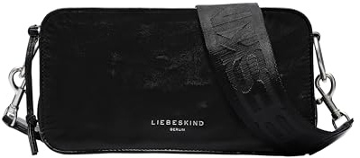 LIEBESKIND Berlin Umhängetasche „Clarice M“ I Schultertasche Leder Damen | Crossbody Bag mit verstellbaren Schulterriemen I Fächer mit Reißverschluss und Knopfverschluss